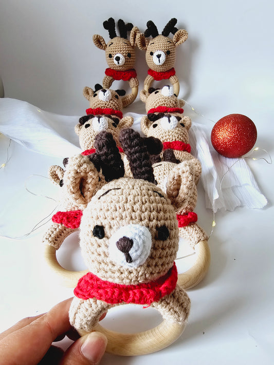 Christmas Reindeer rattle